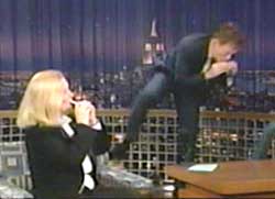 Barbara Stewart with Conan OBrien