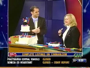 Barbara on Channel 13 Celebrating National Kazoo Day.